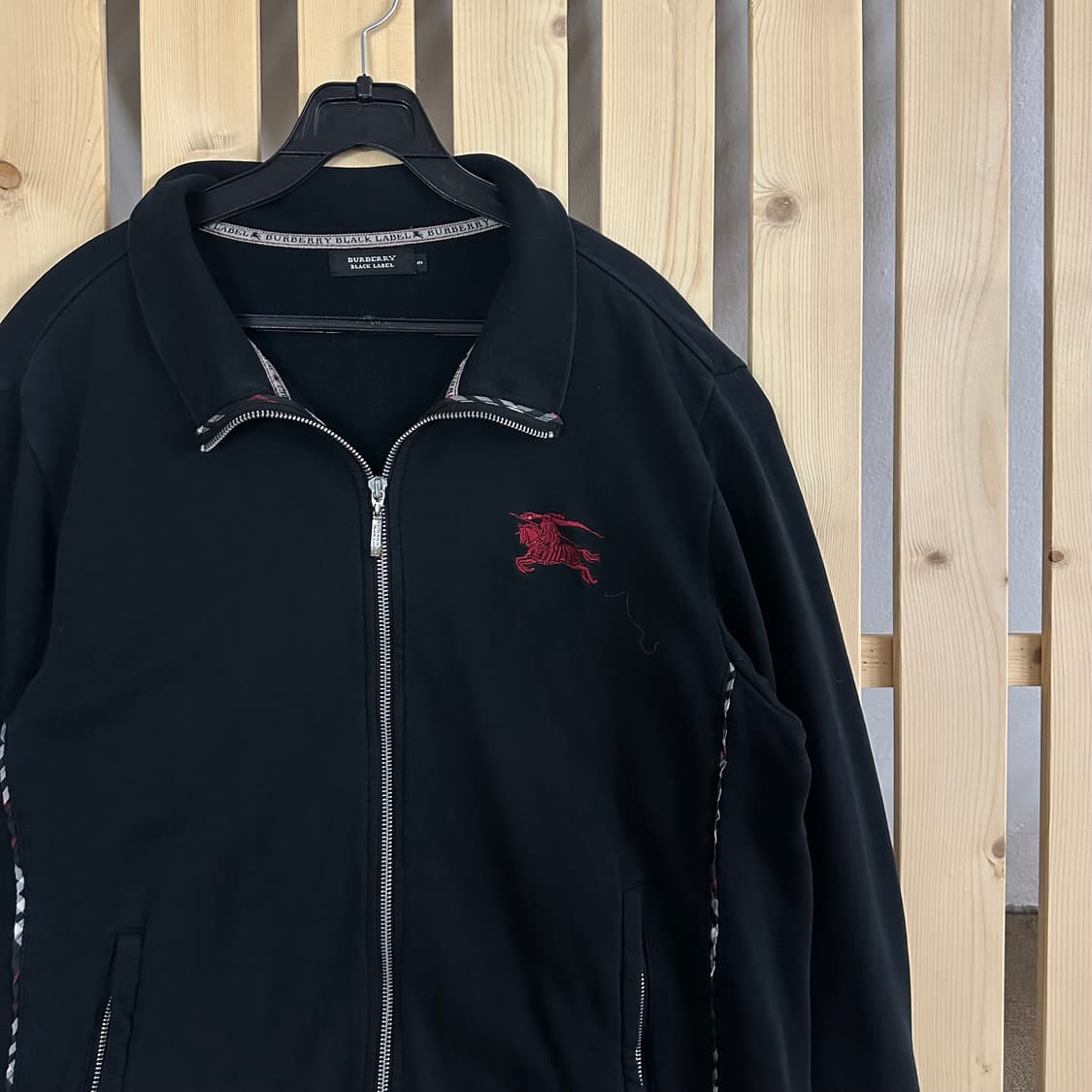 (M) 버버리 블랙라벨 코튼 트랙자켓 져지 집업 상품이미지3