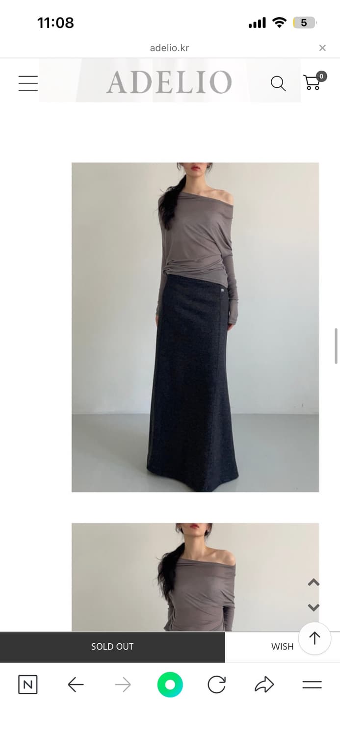 아델리오 ray see-through tee 상품이미지5