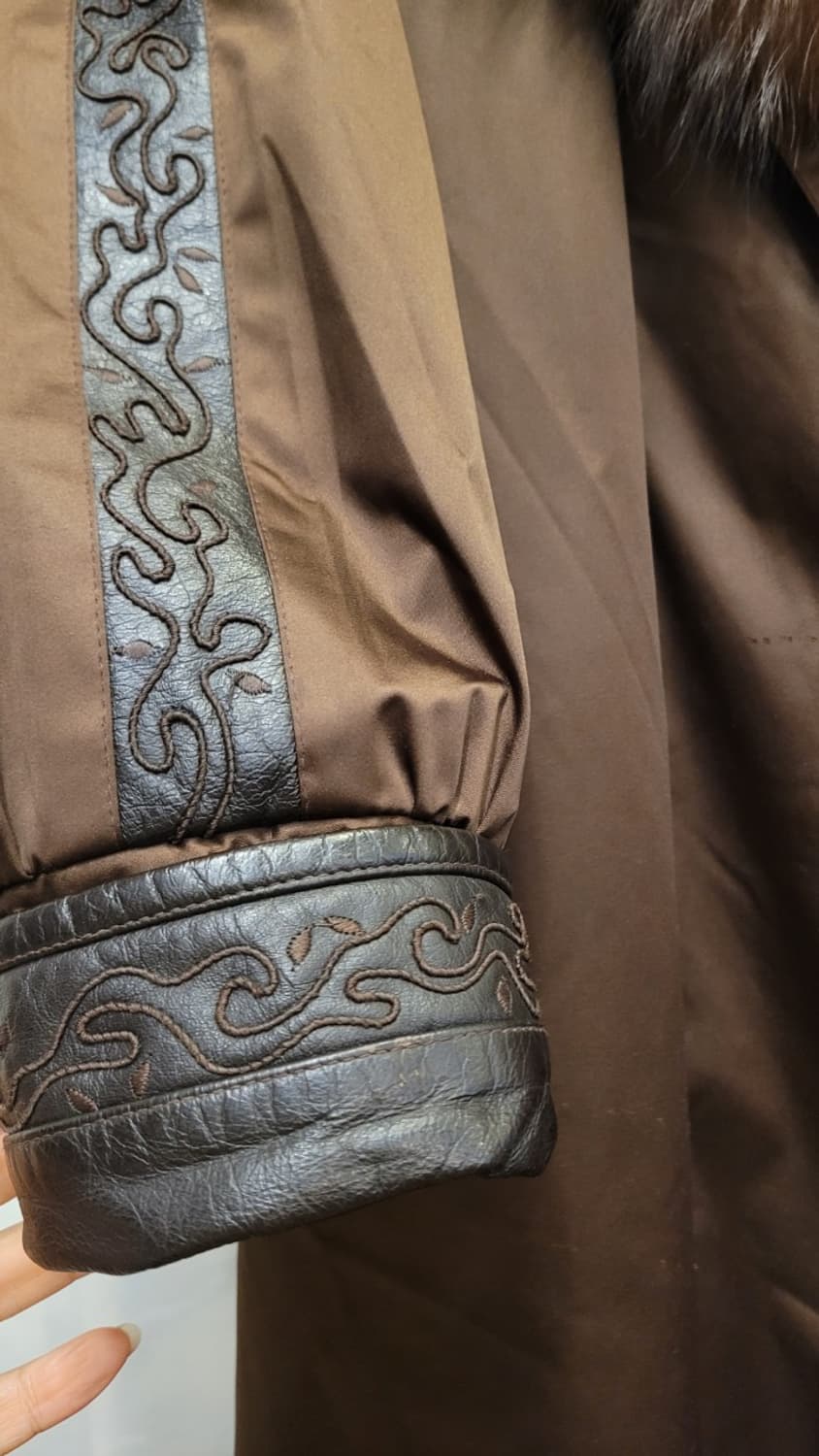 디자이너 밍크내피 폭스퍼 롱코트 상품이미지10