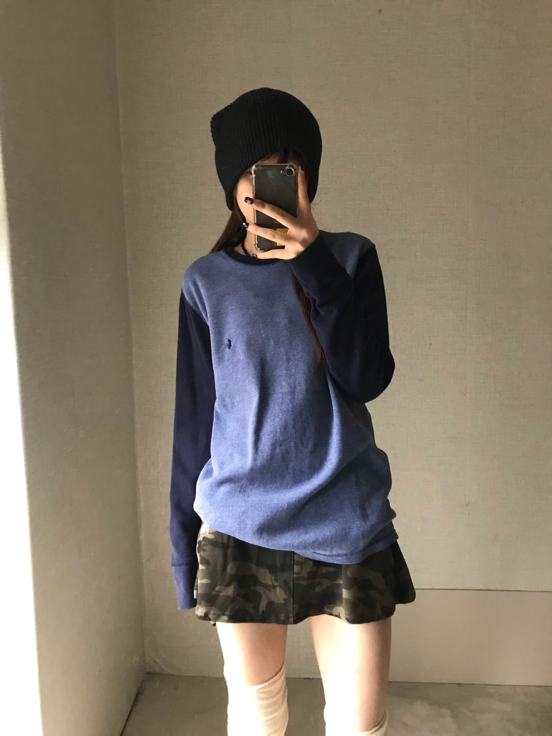 폴로 나그랑 와플 롱슬리브 상품이미지3