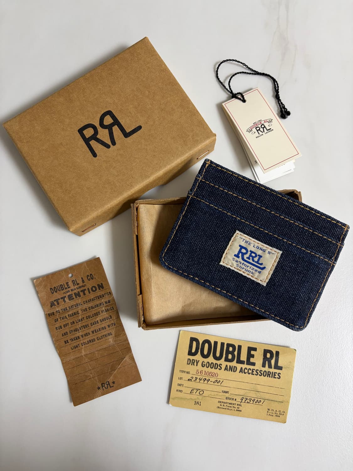 rrl 카드홀더 인디고 데님 더블알엘 카드지갑 상품이미지2