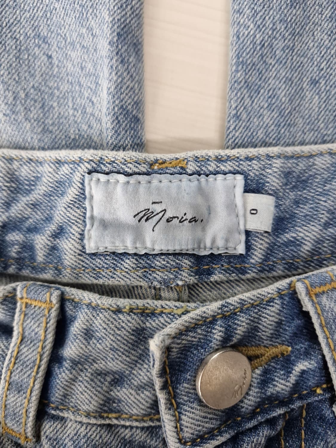 moia 모이아 하이웨스트 일자핏 데님팬츠[0] 상품이미지8