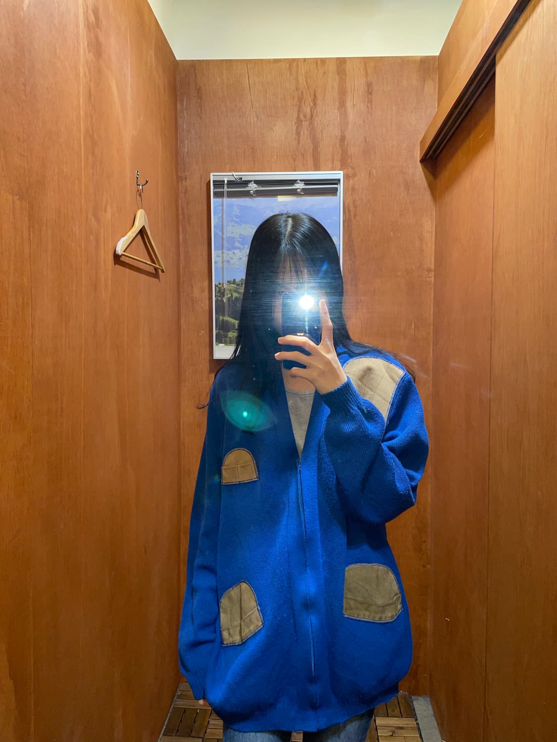 (XL) USA Kandel 블루 슈팅 가디건 상품이미지1