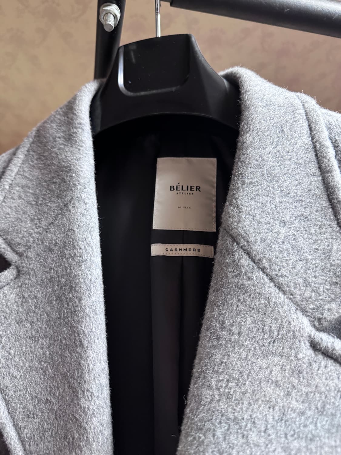 벨리에 버티컬 싱글코트 멜란지그레이 m 상품이미지2