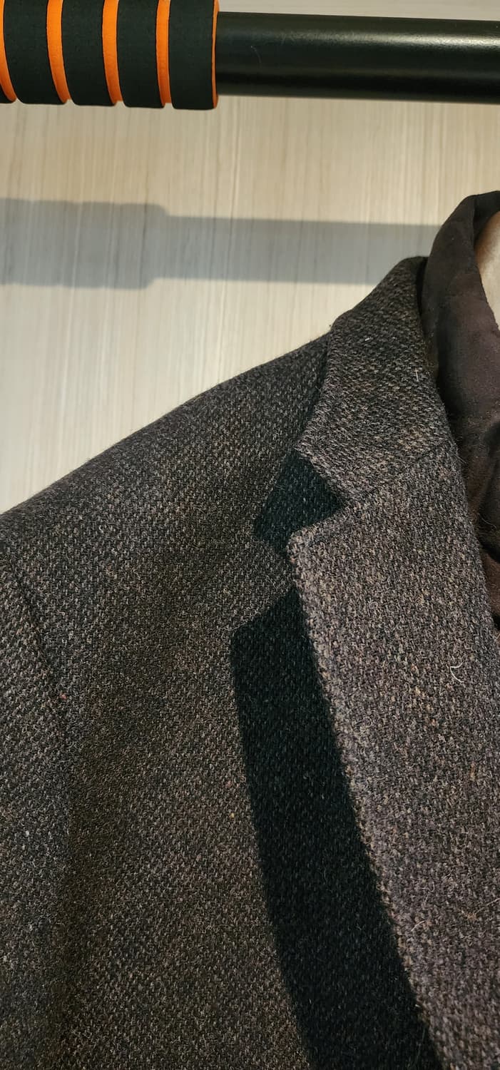 브라운 모직 트위드자켓 XL 상품이미지3