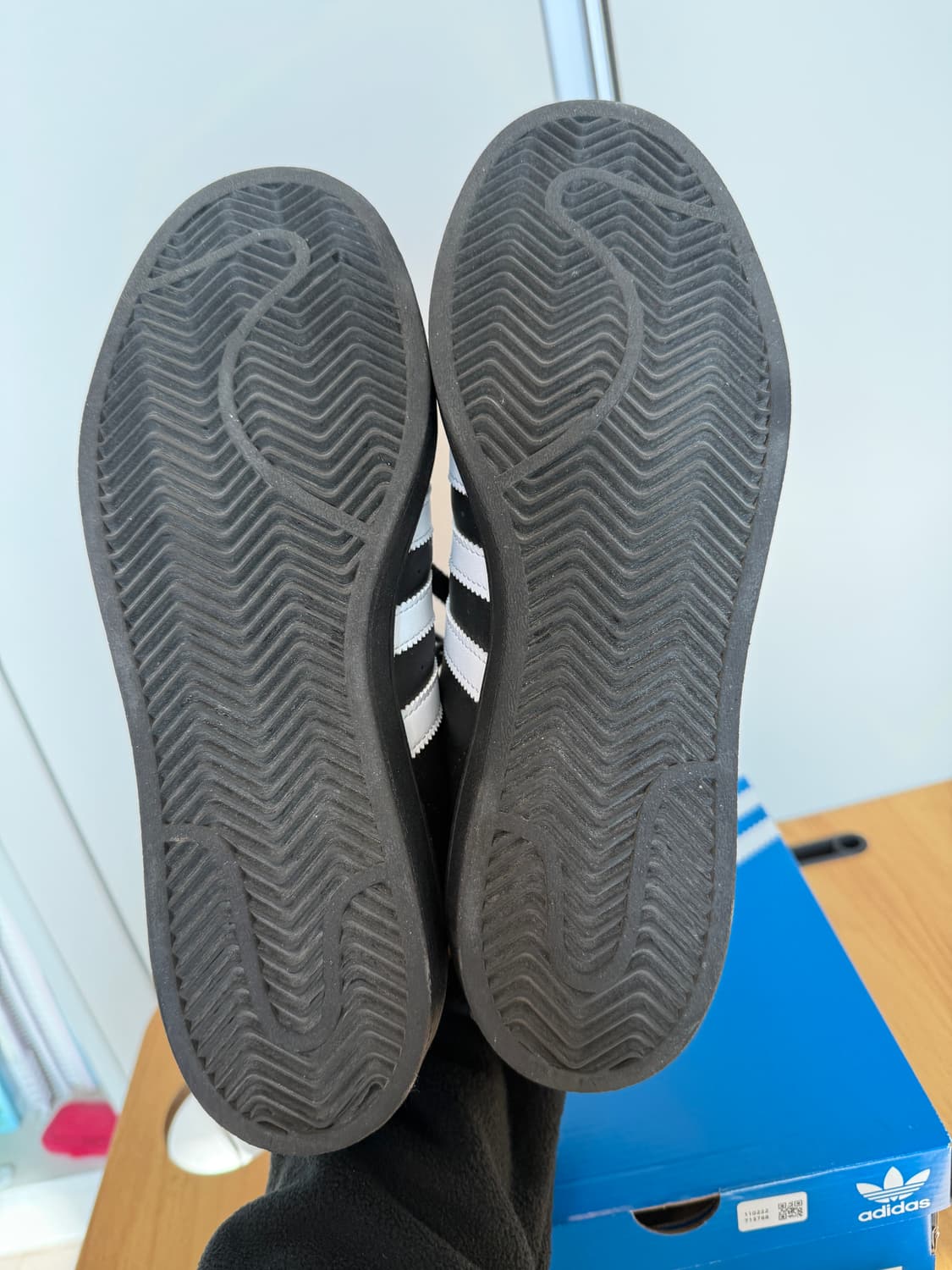 아디다스 슈퍼스타 블랙 화이트 260 상품이미지9