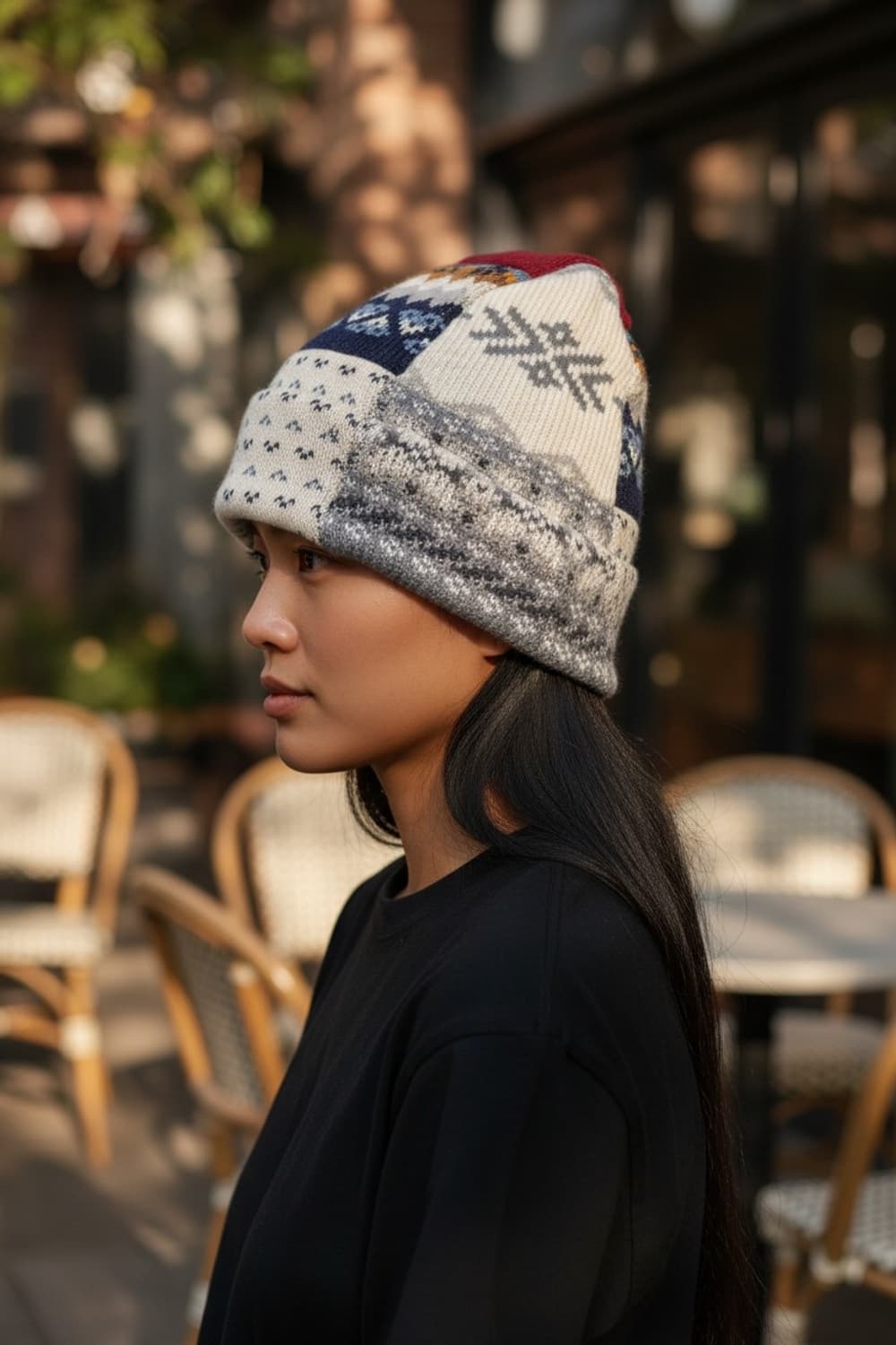 꼼데가르송 노르딕 패턴 비니 상품이미지5