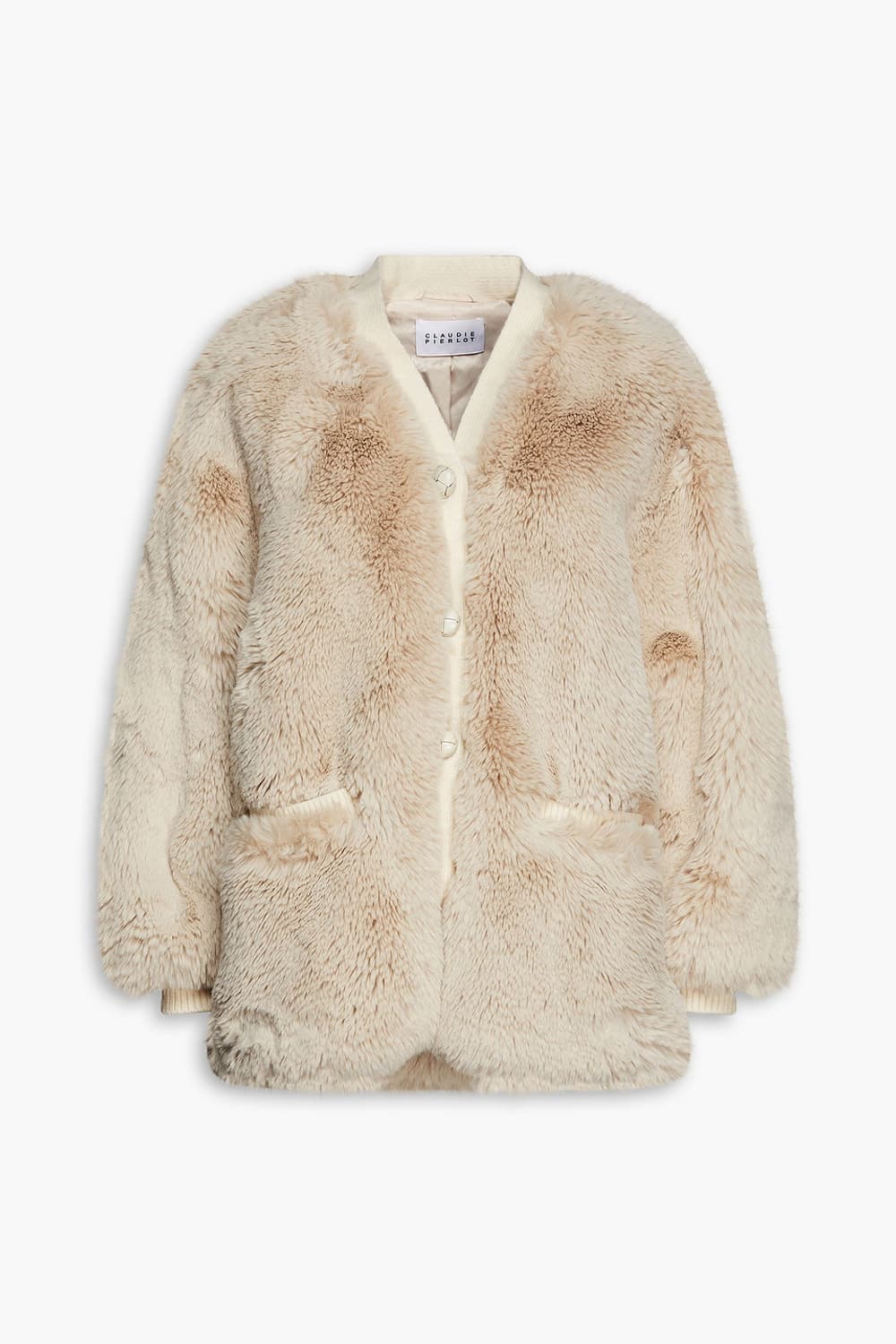 (새상품) 끌로디피에로 연베이지 인조 퍼코트 38사이즈 상품이미지6