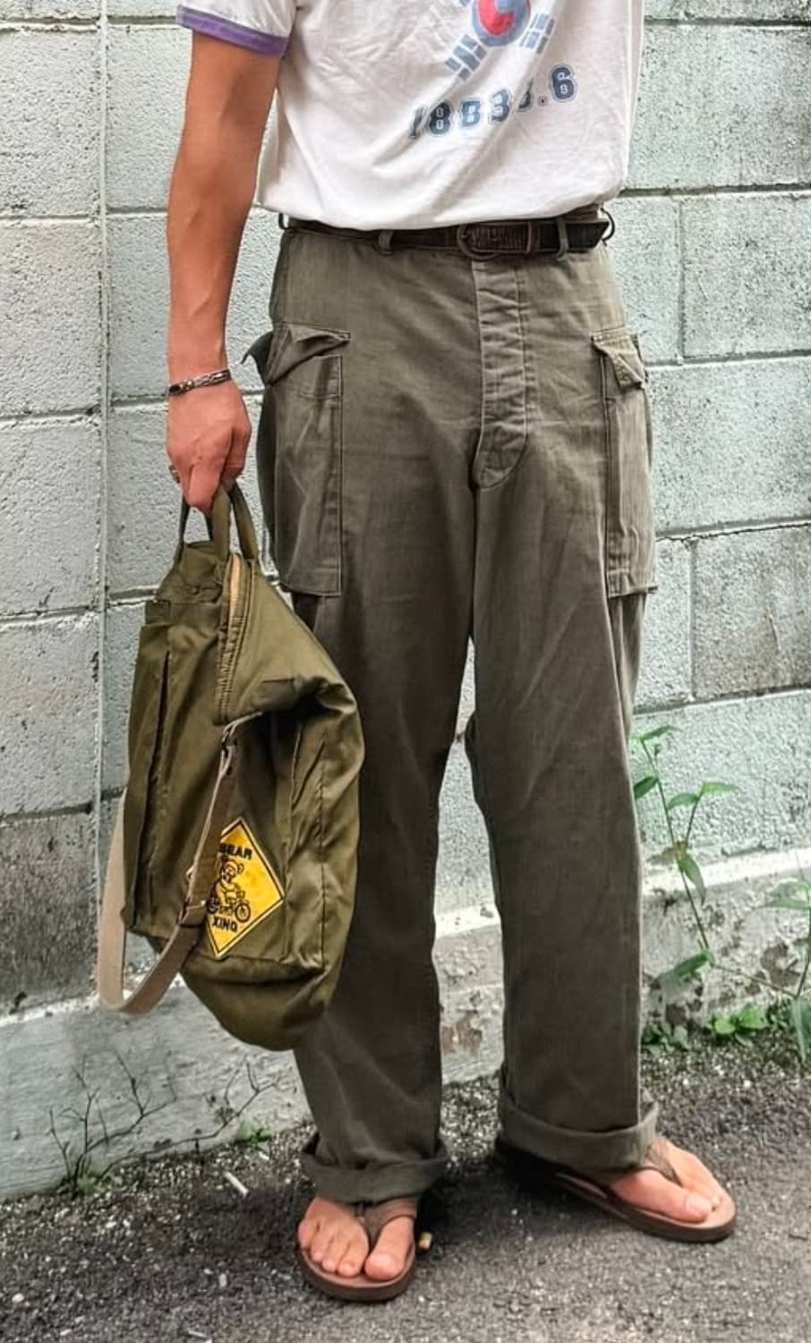 (착샷) 오어슬로우 투포켓 카고 팬츠 m43 퍼티그 상품이미지10