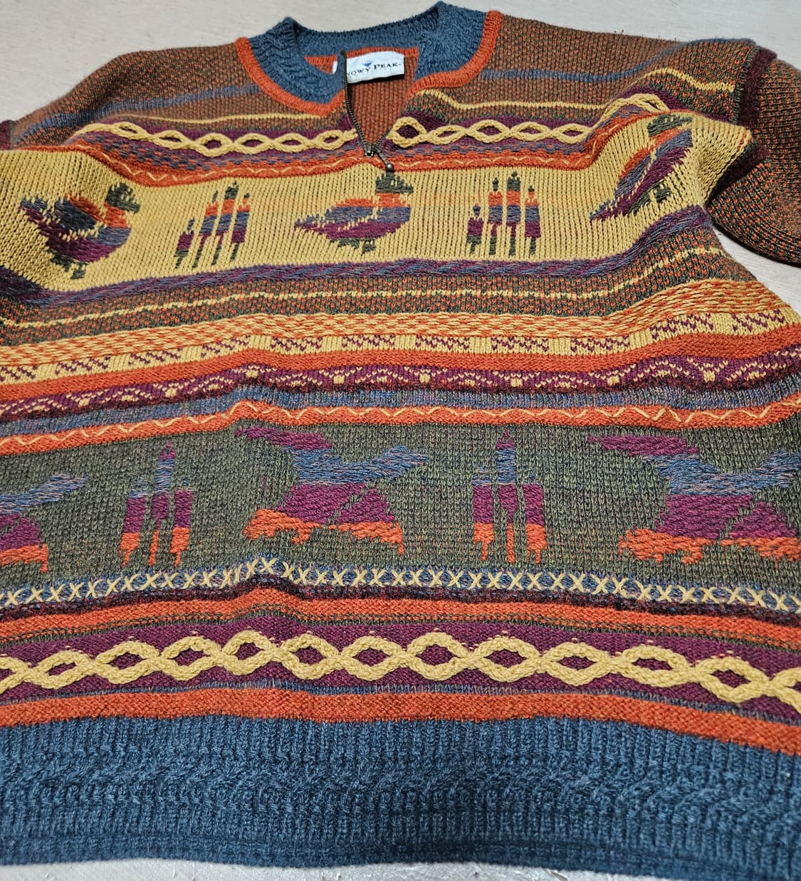 뉴질랜드 스노위피크 빈티지 반집업 니트/에스닉 나바호 상품이미지6