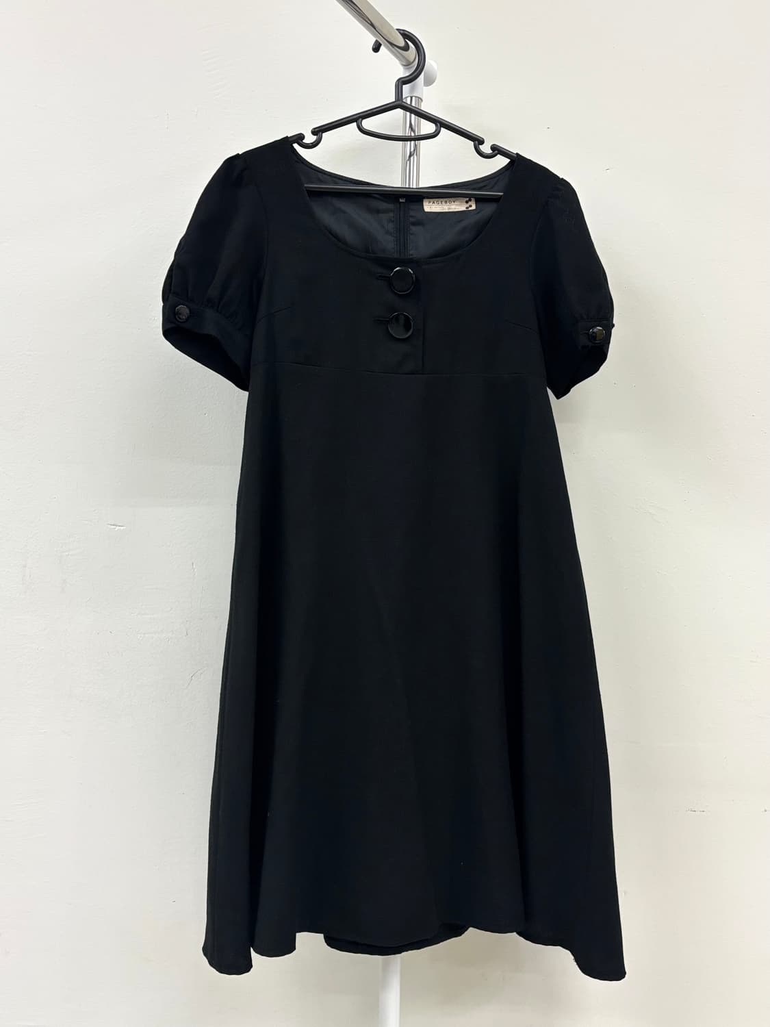 빈티지 블랙 울 원피스 상품이미지5