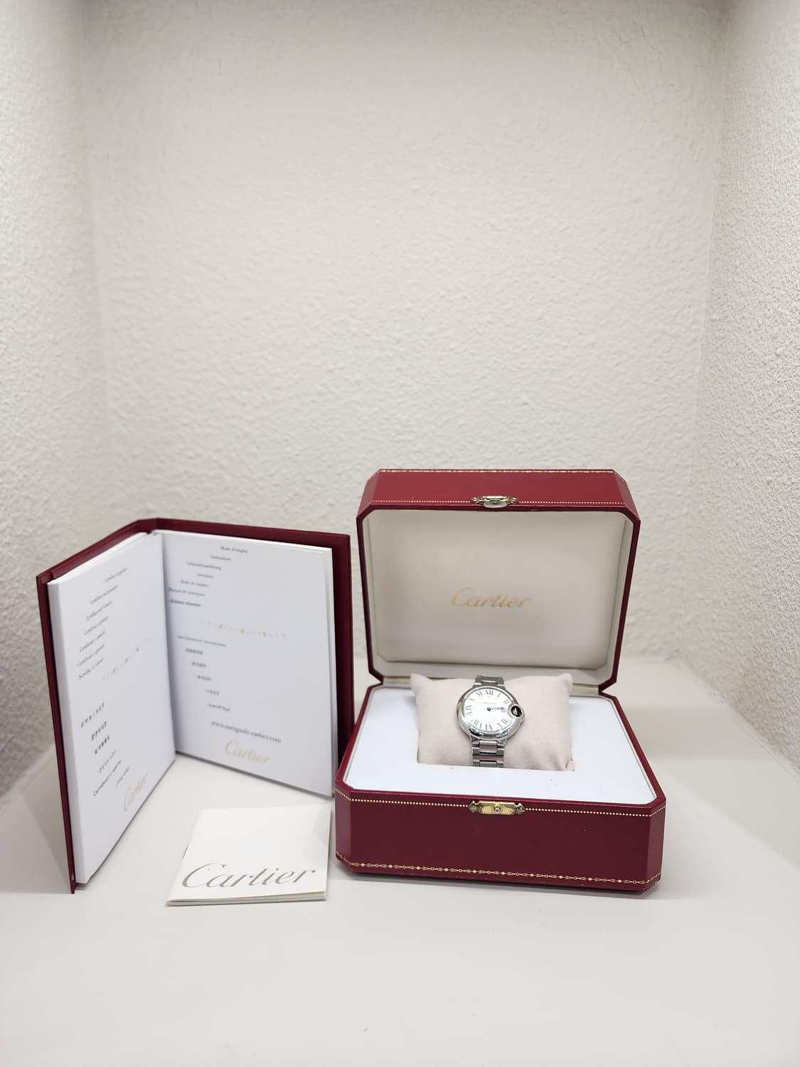 까르띠에 W6920084 발롱블루 스틸 쿼츠 33mm 3653 상품이미지1