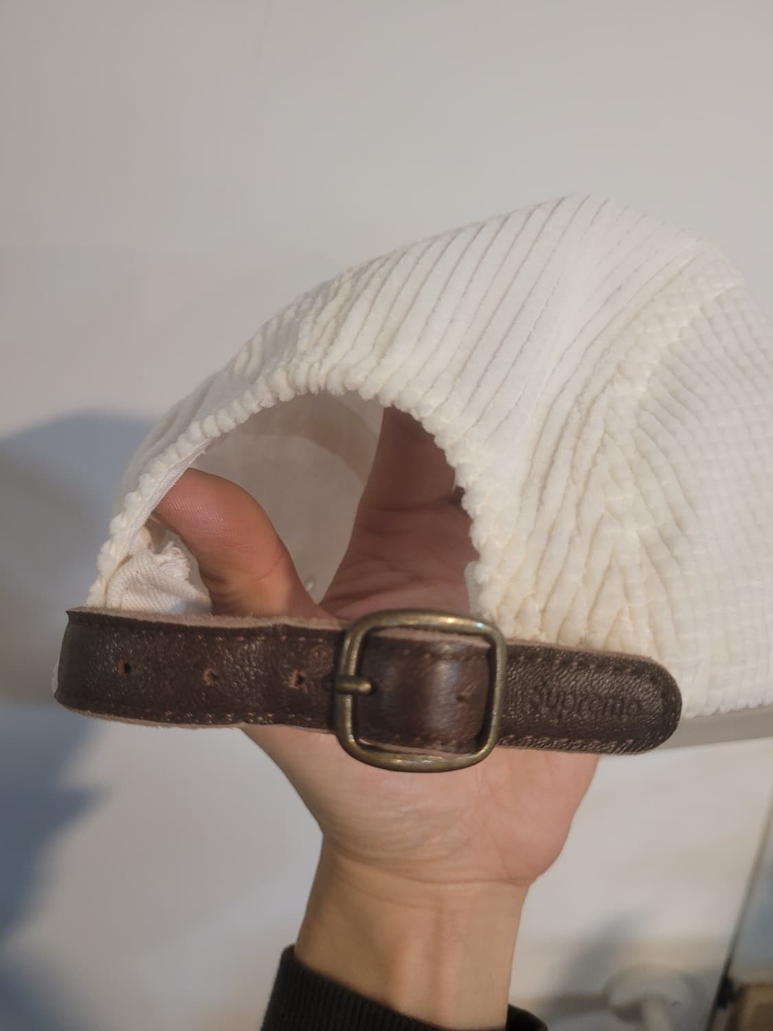 슈프림 코듀로이 캠프캡 화이트 상품이미지2