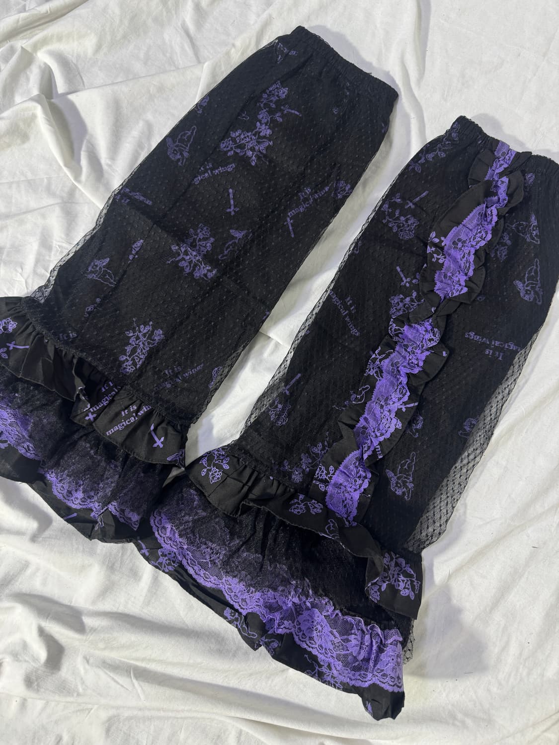 glp 고딕 로리타 펑크 고스 로리 러플 레이스 세트 y2k 하라주쿠 상품이미지9