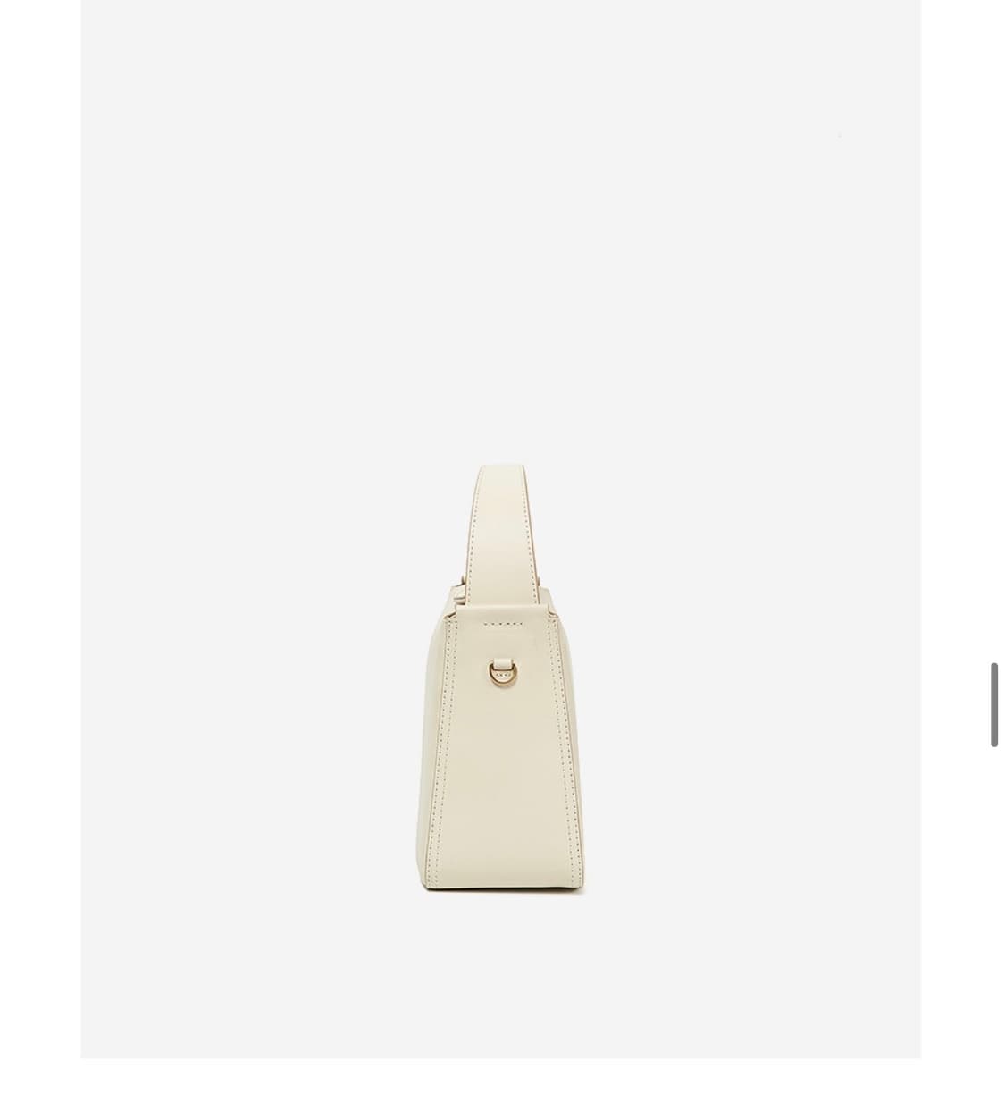 (새상품) HOZE 호재 멜로우 크림백 소가죽 (크로스끈X) 상품이미지3