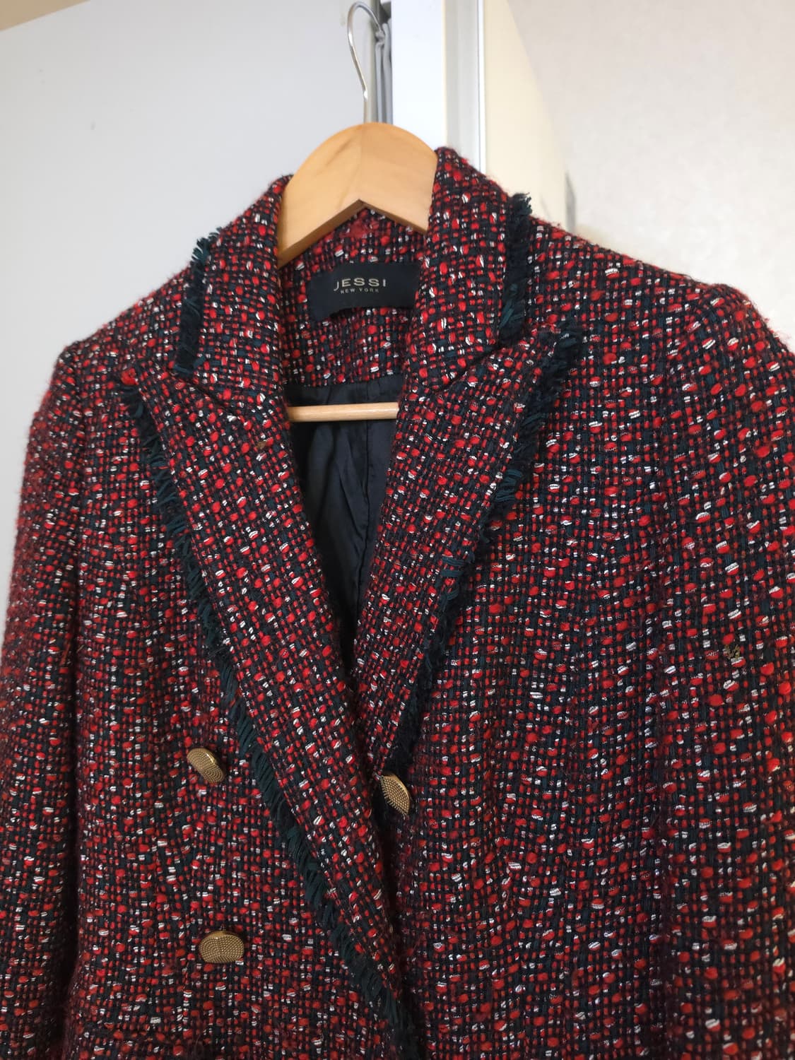 JESSI NEWYORK 제시뉴욕  트위드 더블 버튼 자켓 상품이미지2