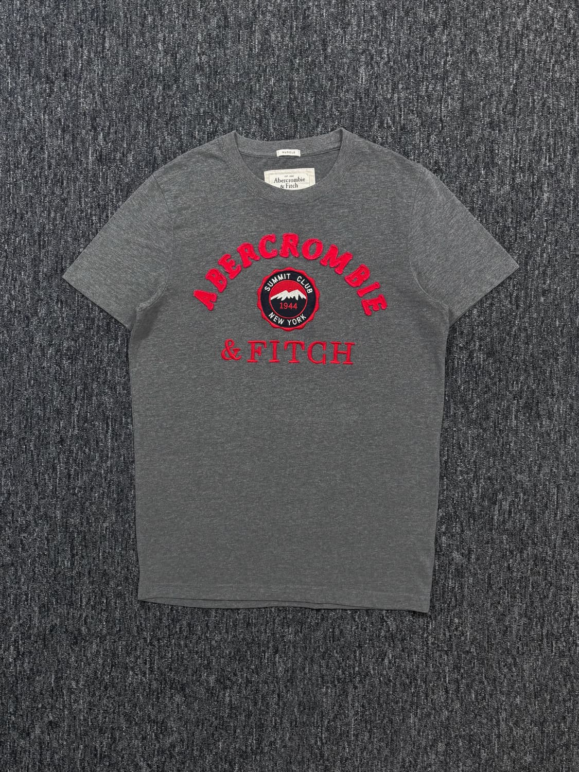 아베크롬비 로고 그레이 반팔 상품이미지3