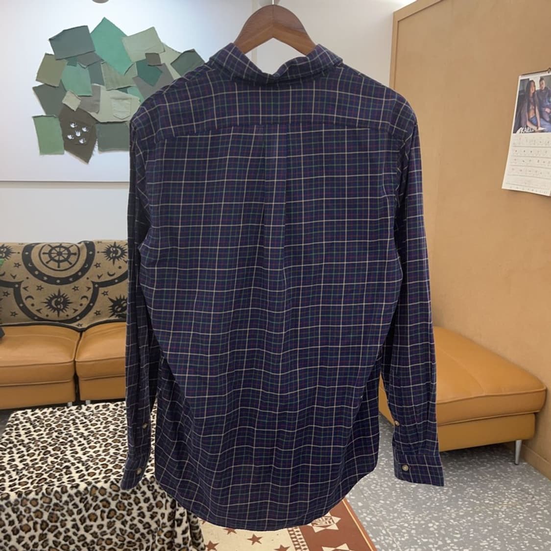 폴로 랄프로렌 올드스쿨 캐주얼 빈티지 체크 셔츠 M C09013 상품이미지4