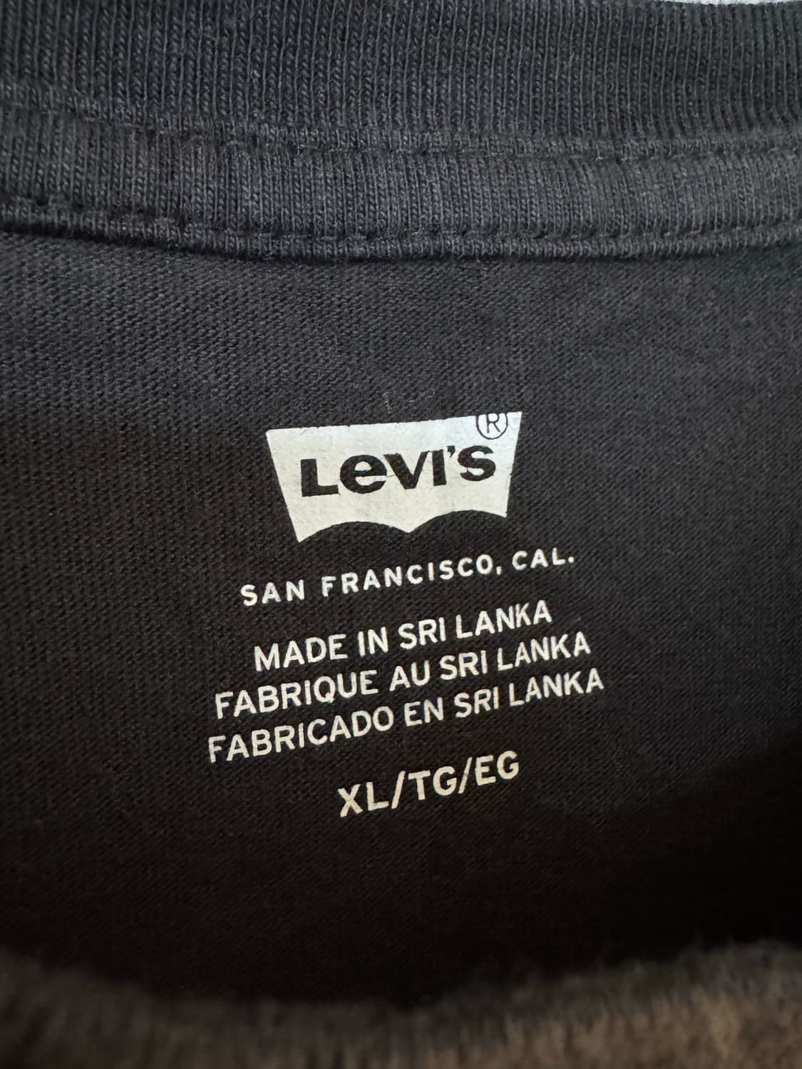 [XL]리바이스 베트윙 로고 반팔티 블랙 상품이미지4