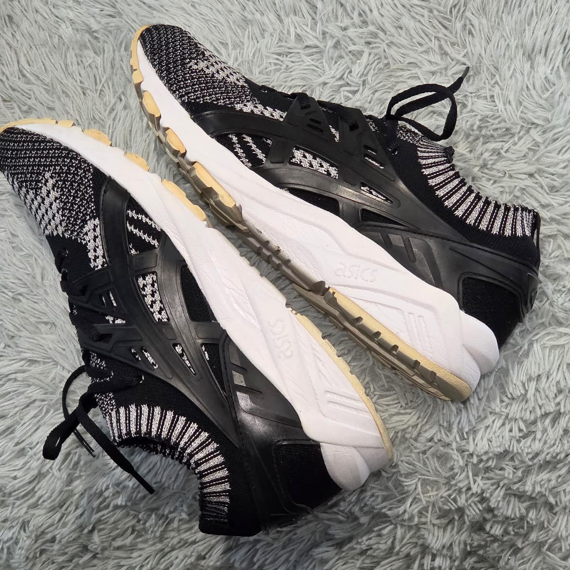 2w-23:아식스 젤 카야노 니트 H7S3N 블랙 255cm 상품이미지8