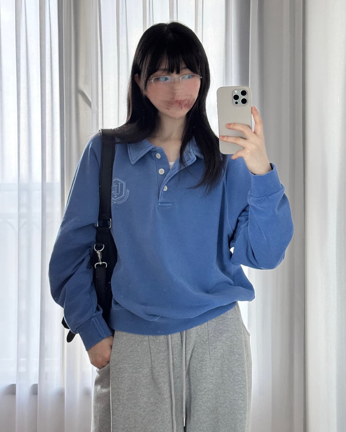 [언노운플라넷] 데일리 피그먼트 스웨트 카라맨투맨 카라셔츠 카라티 상품이미지1