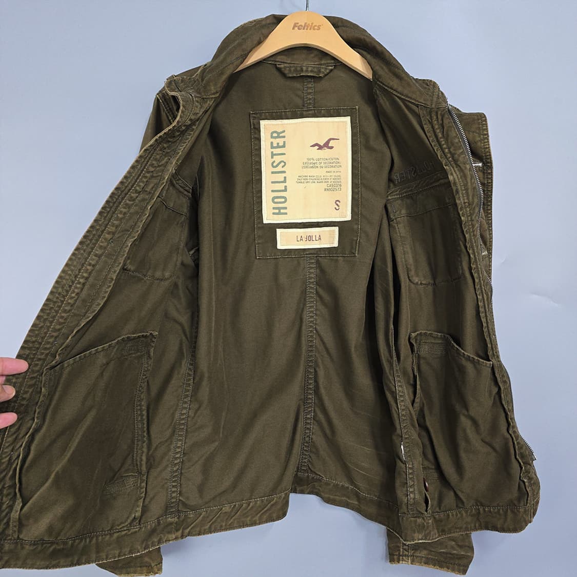 홀리스터 라호야 밀리터리 자켓 S 상품이미지6