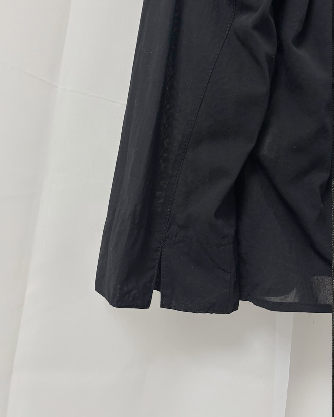 temne two-shirring 3/4 sleeve shirt 상품이미지5