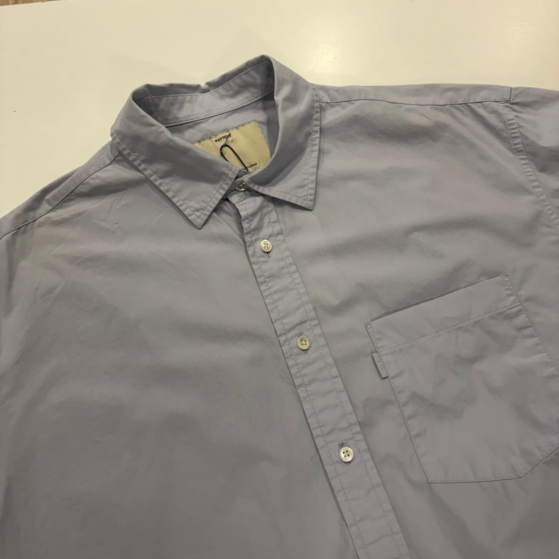 [1] 포터리 반팔 셔츠 라이트 블루 D707 상품이미지3