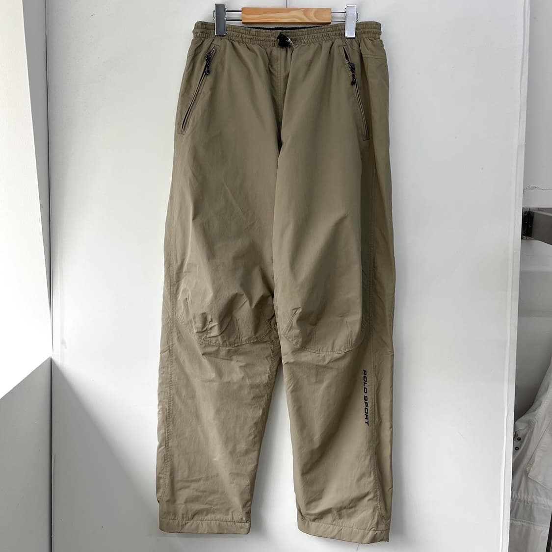 폴로 스포츠 제팬 라인 베이지 나일론 웜업 조거 팬츠 상품이미지3