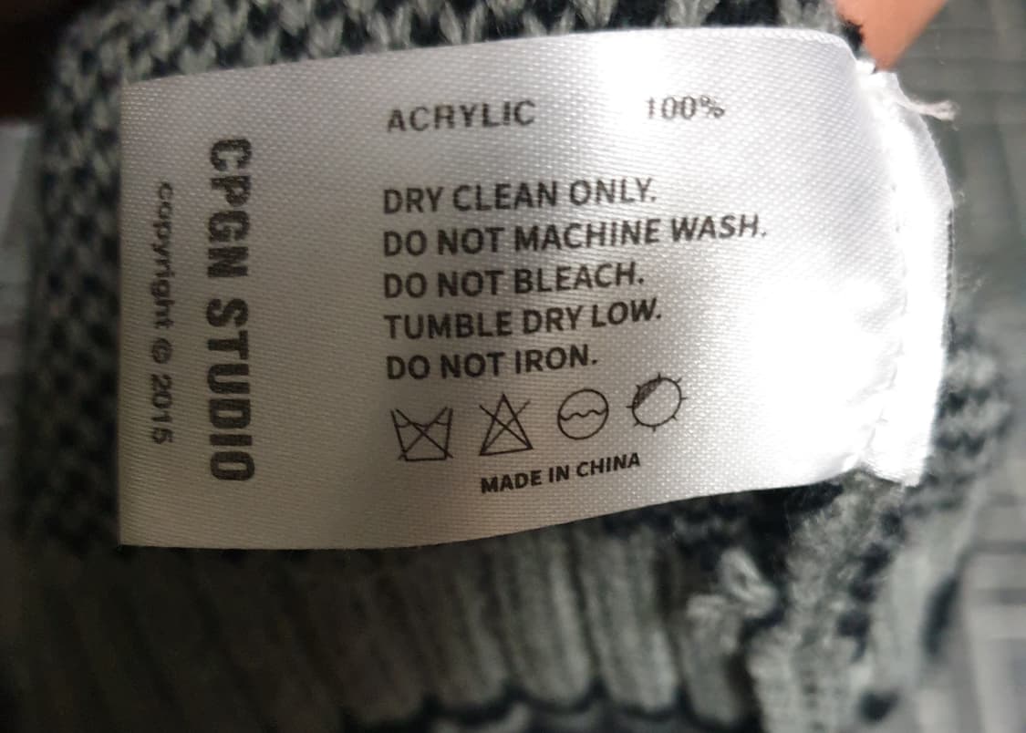 꼼파뇨 커브드 블록 니트 짚업 자켓 블랙 (M) 상품이미지4