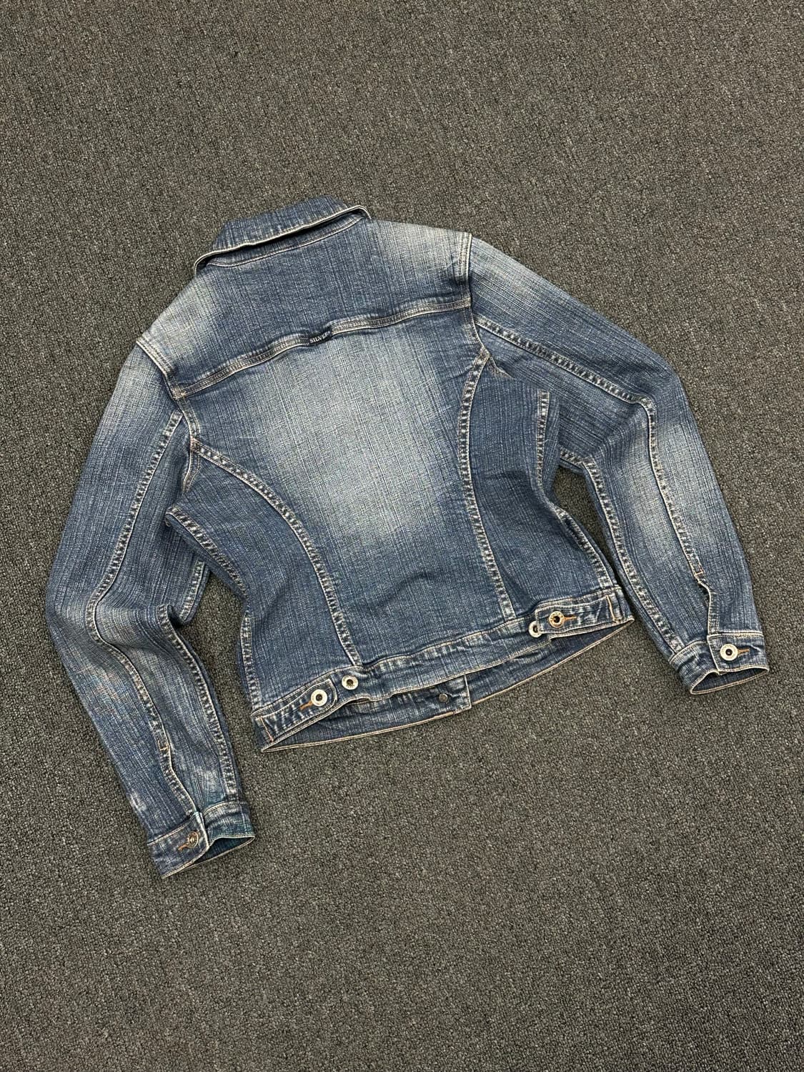S)Japanese vintage 여성 트러커 데님 자켓 상품이미지4