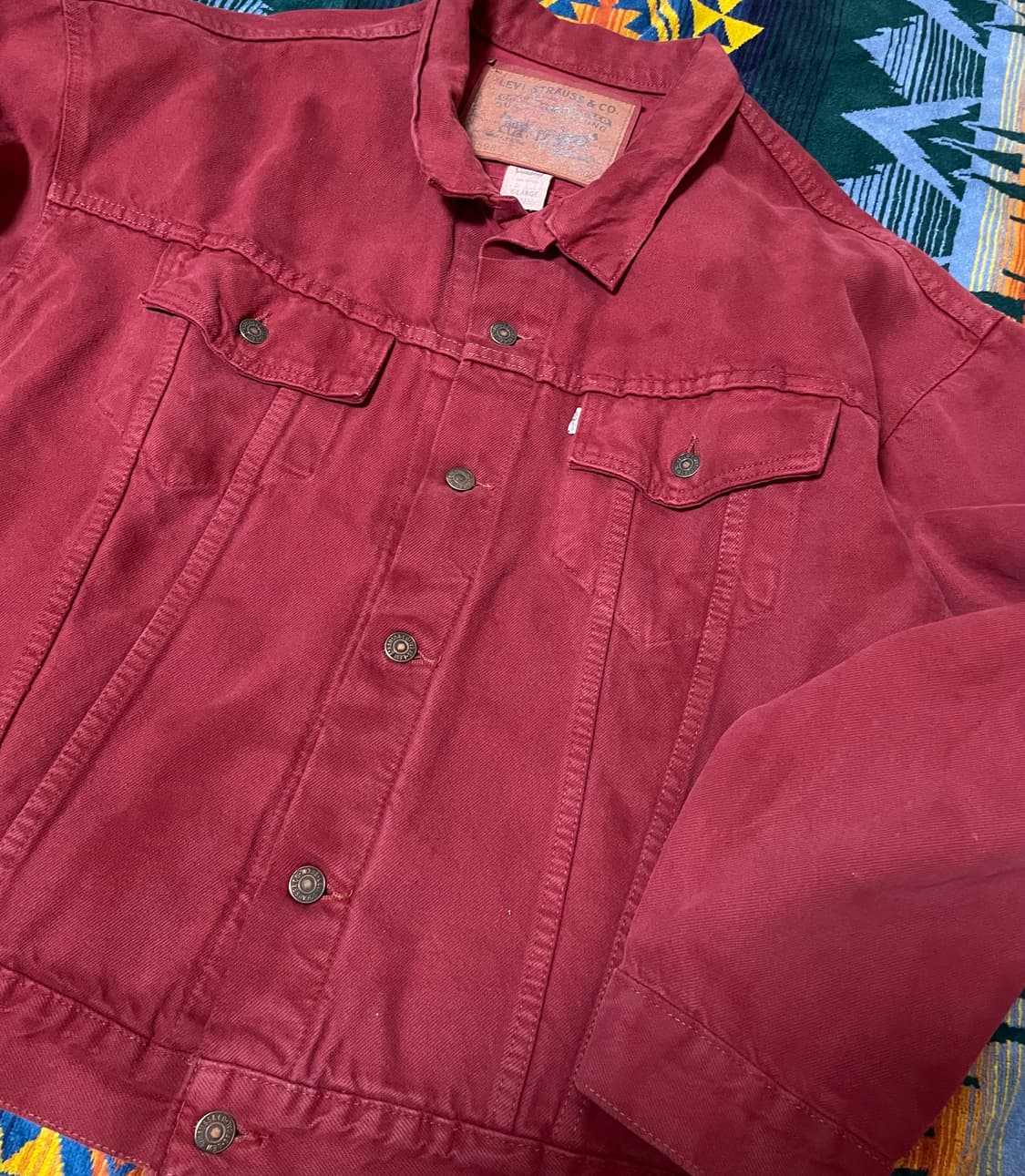 Levi's Type 3 jacket orange denim xl 상품이미지2