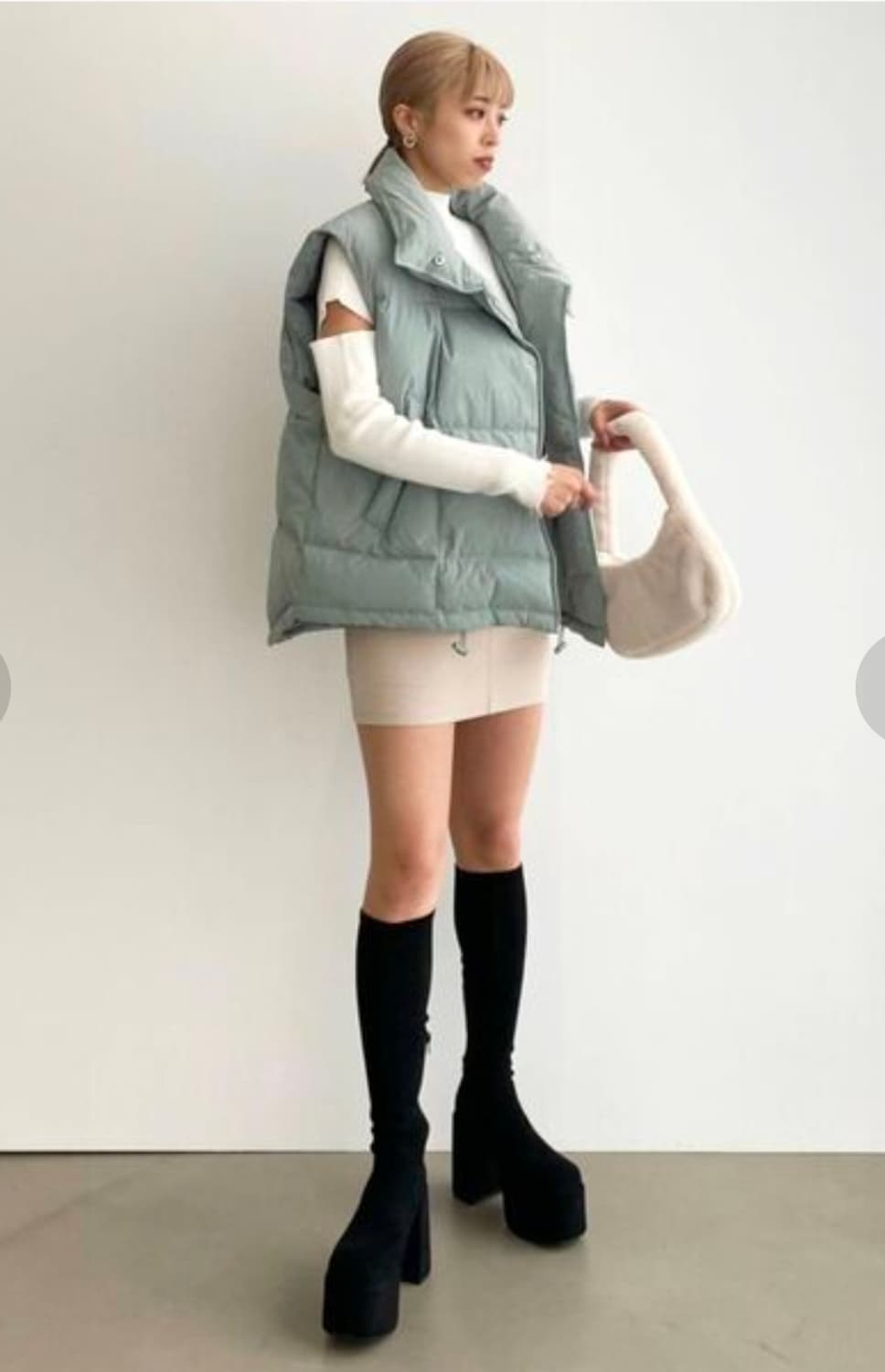 Emoda 헤이세이 갸루 부츠  y2k 통굽 상품이미지2