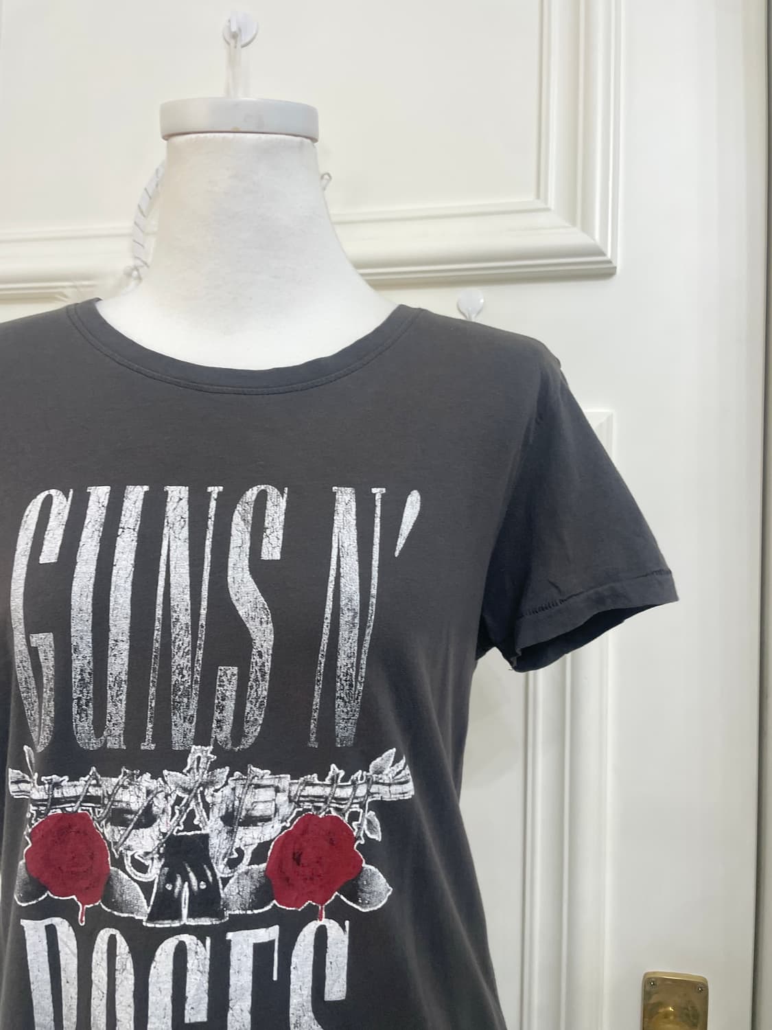 charcoal rose print half sleeve top 상품이미지6