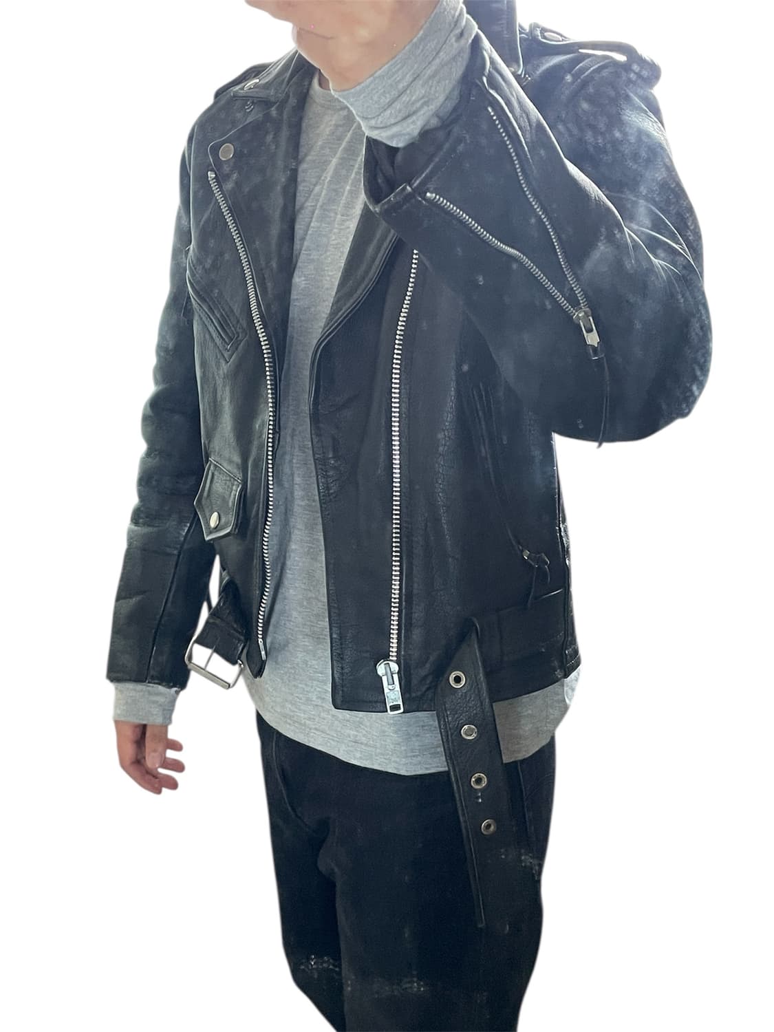 ELASS LEATHER WAER 더블라이더 자켓 상품이미지10