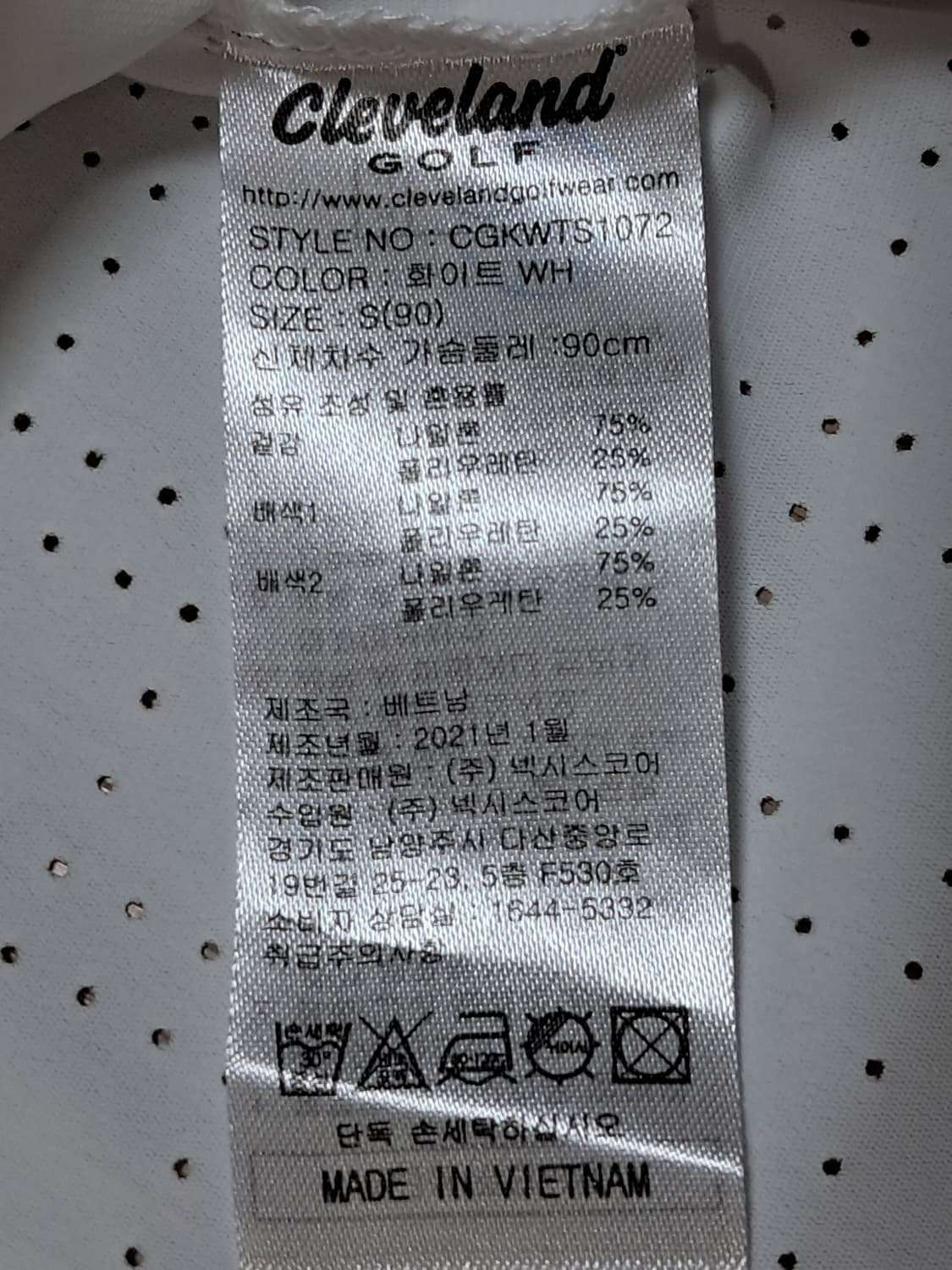 클리블랜드 골프 여성 반팔티 S 상품이미지10