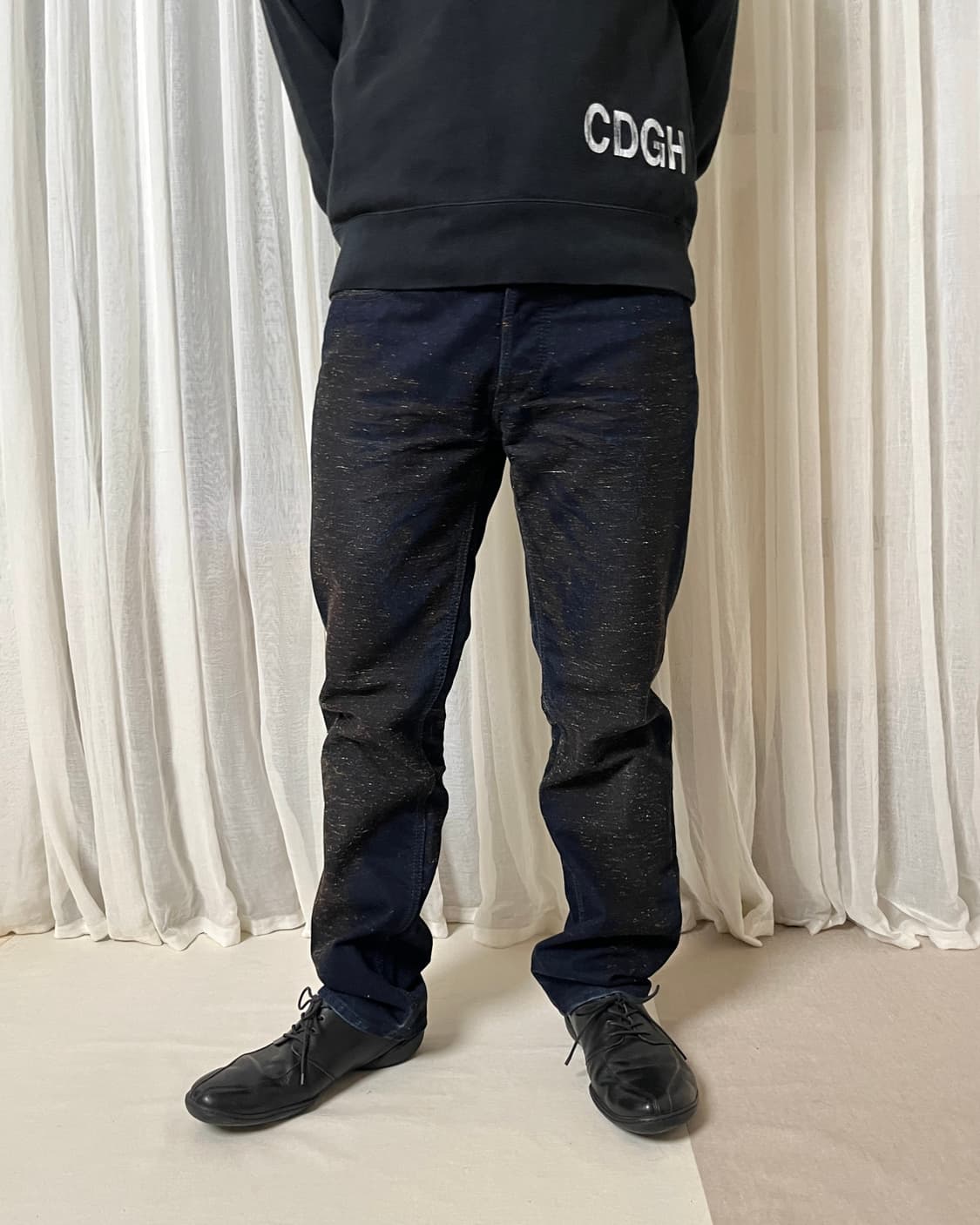 이세이미야케 맨 텍스처믹스 데님팬츠 issey miyake 네프 멜란지 상품이미지8