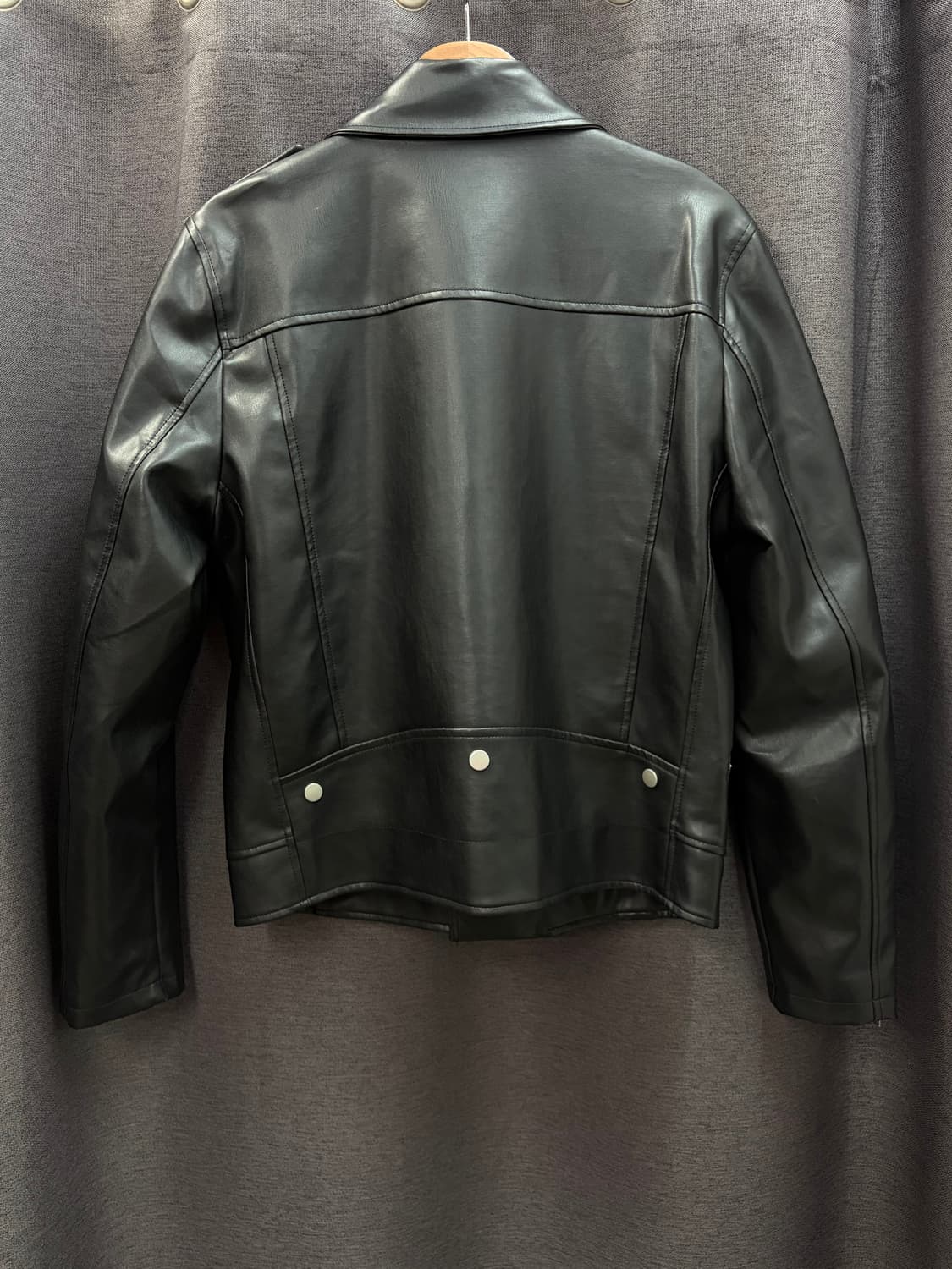 ODDOZ 블랙 레더 싱글 라이더 자켓 상품이미지7