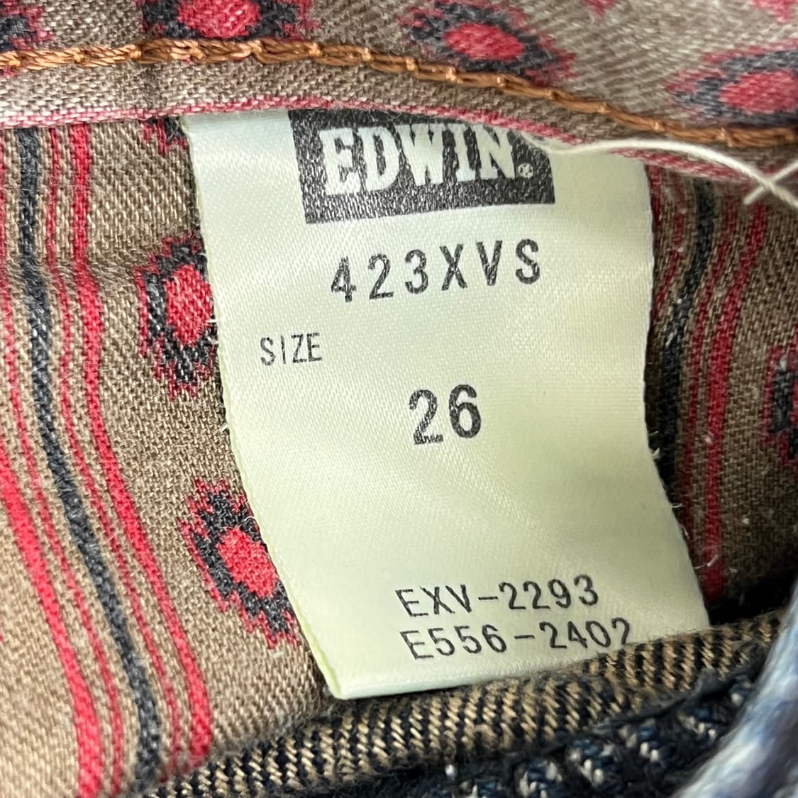 Edwin 에드윈 빈티지 XVS 웨스턴 데님 팬츠 26 상품이미지6