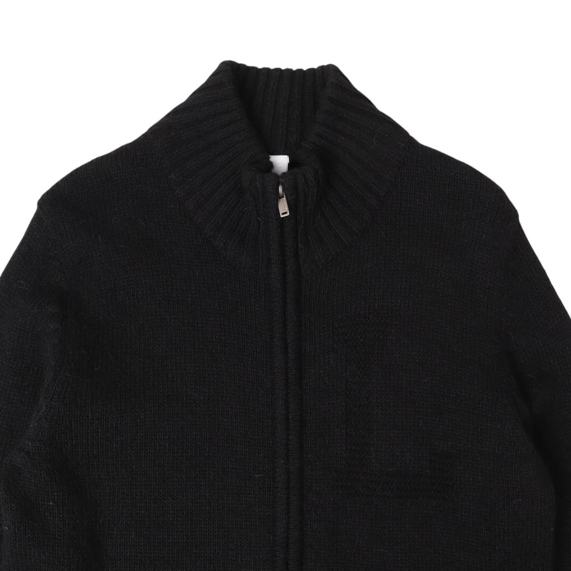 라코스테 블랙 알파카 블렌드 울 집업 가디건 상품이미지2
