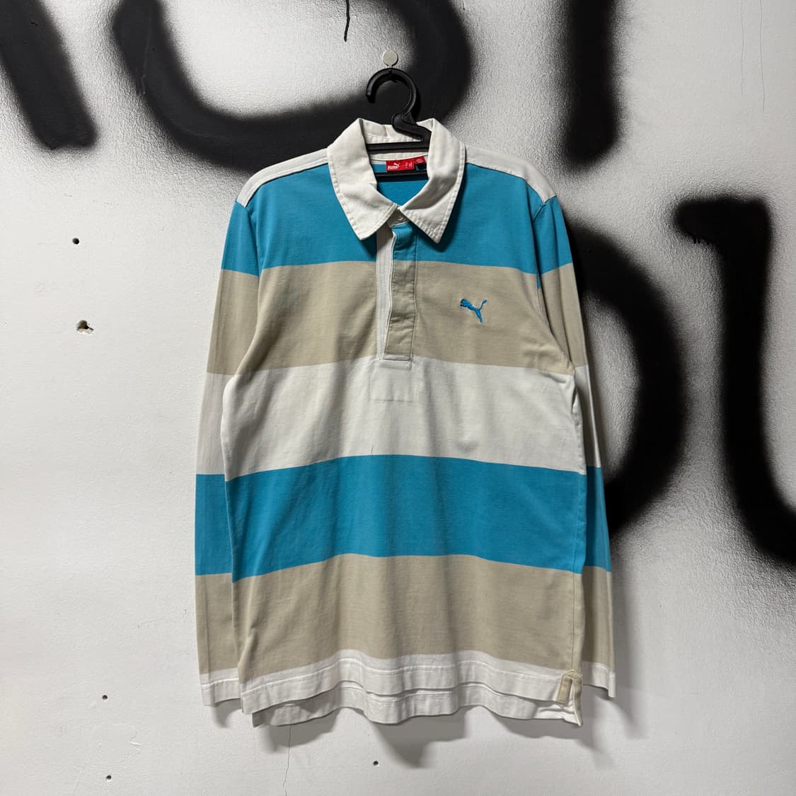 푸마 올드스쿨 스트라이프 럭비 피케 긴팔 티셔츠 상품이미지1