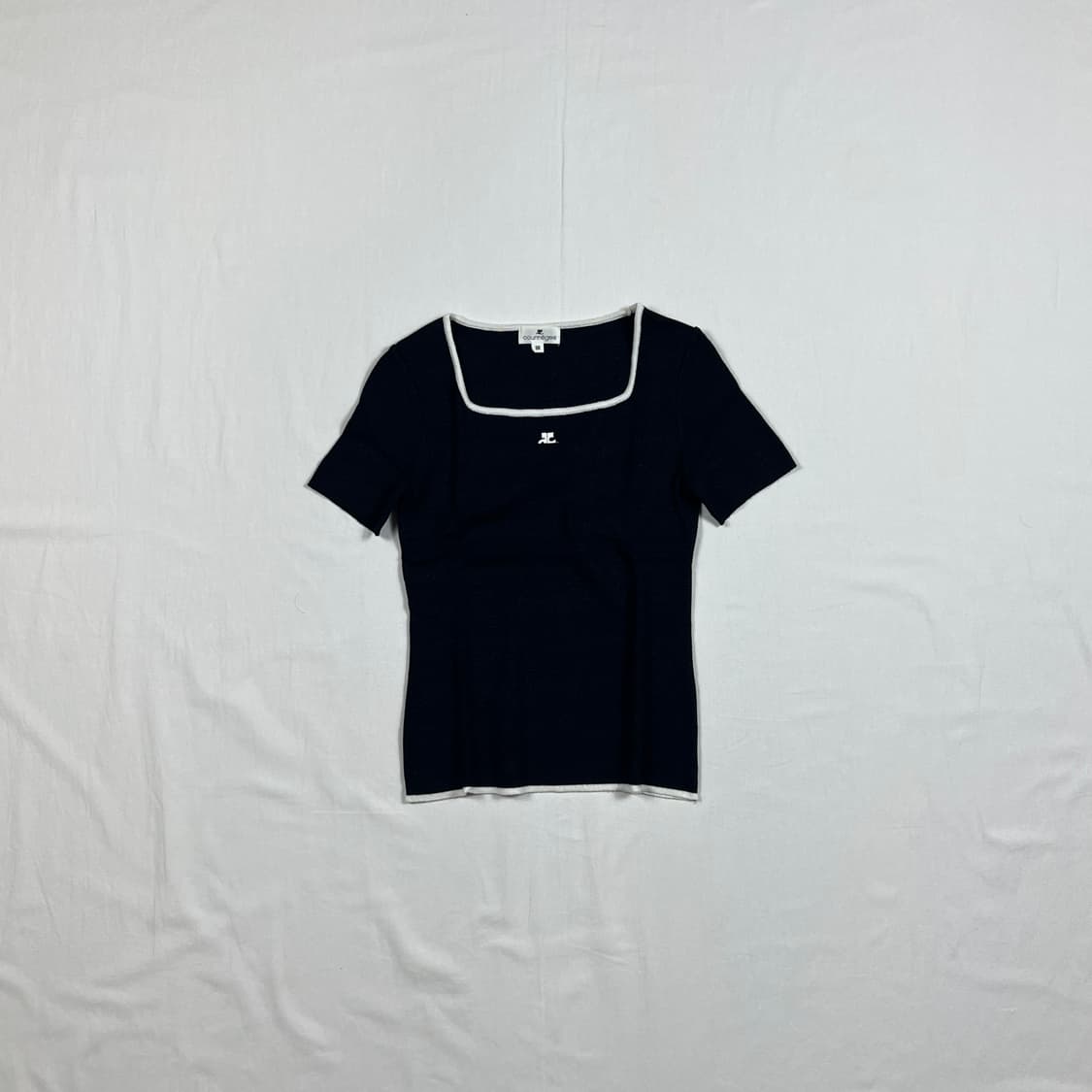 90‘s 꾸레쥬 꾸레주 courreges 로고 반팔티 상품이미지1