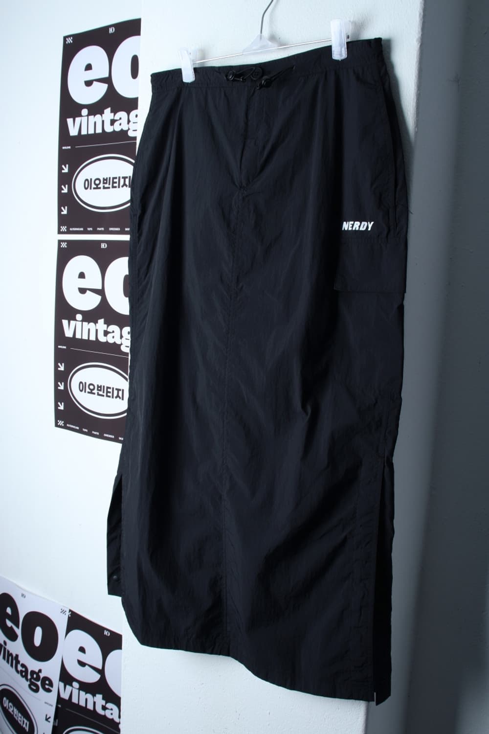 W(L) 널디 스커트 치마 새상품 H라인 나일론 롱-P9906 상품이미지1