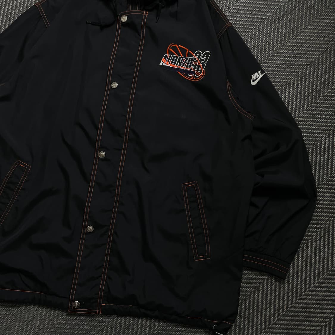 90s 나이키 올드스쿨 알론조 모닝 빅로고 박시핏 바람막이o 4552 상품이미지2