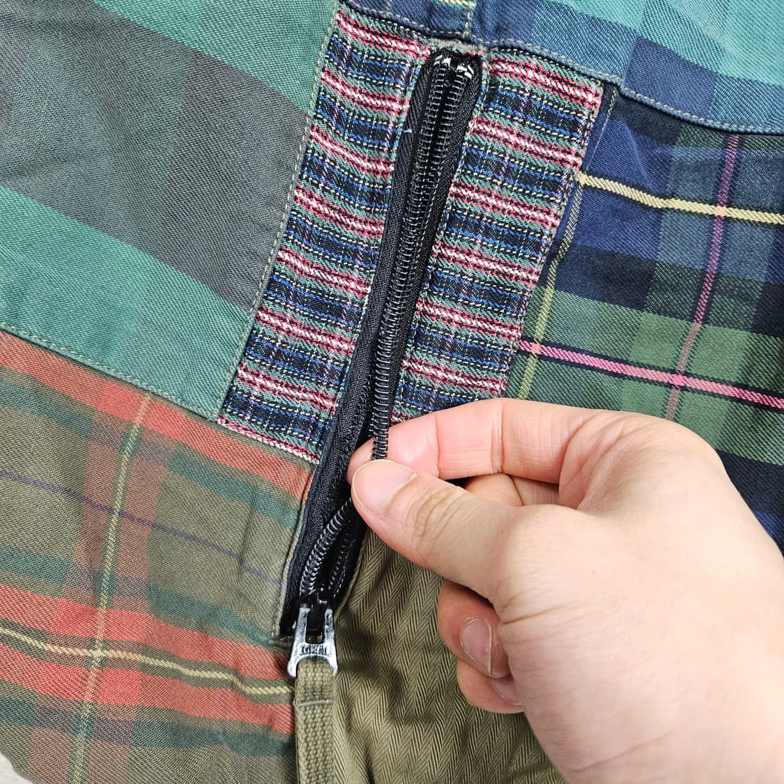 데님앤서플라이 양면 패치워크 베스트 XL 상품이미지8