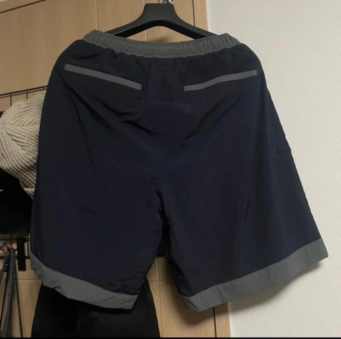 (M)프리즘웍스 투톤 나일론 바람막이 상하의세트 트랙셋업 새상품급 상품이미지5