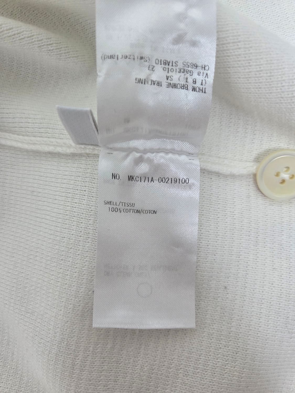 [S급] 톰브라운 밀라노스티치 가디건 화이트 2사이즈 L 상품이미지8