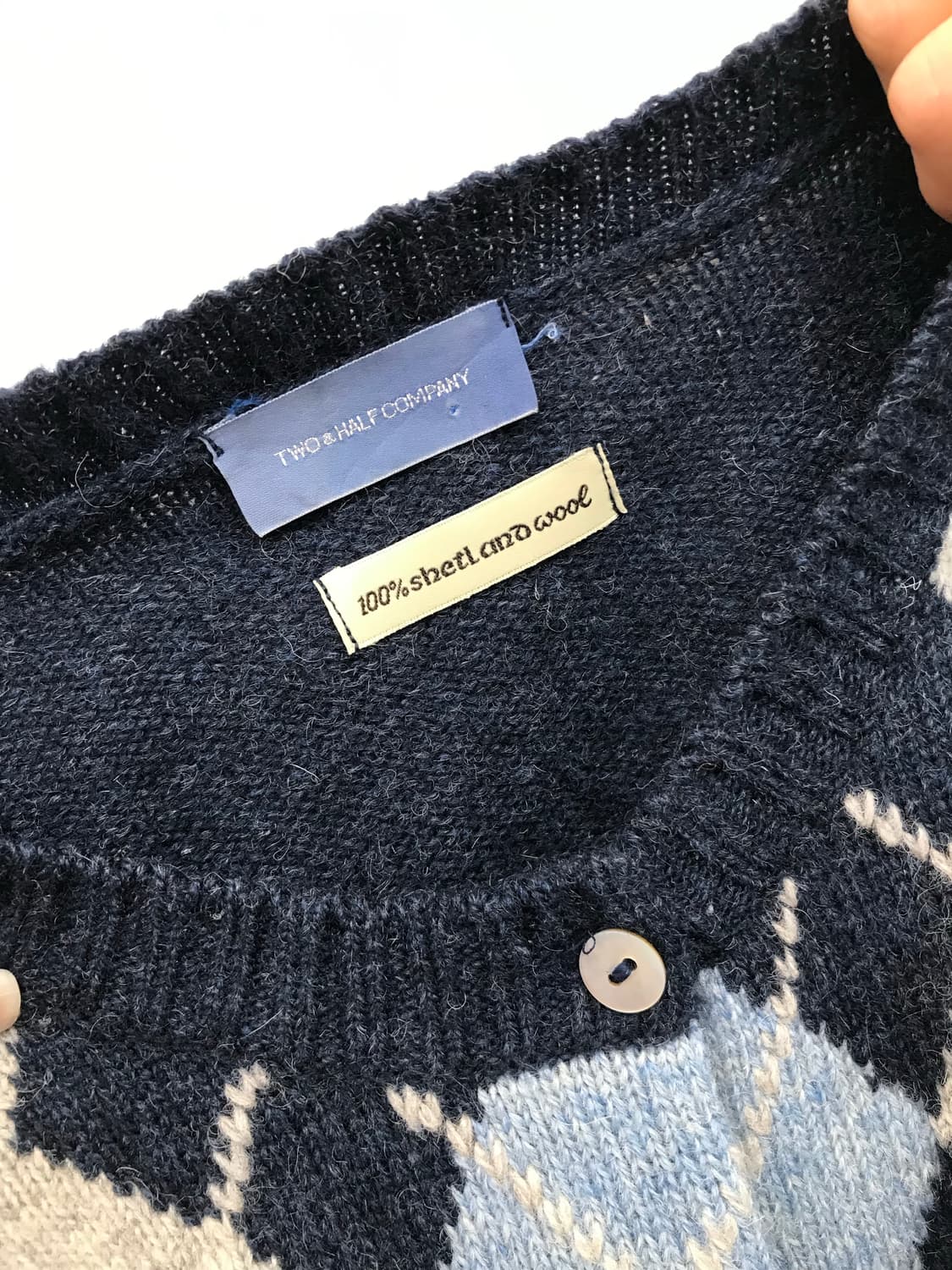 베이비블루 아가일 가디건 상품이미지7