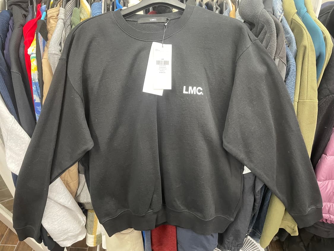 LMC 블랙 맨투맨 티셔츠 새상품 s 가슴60 상품이미지1