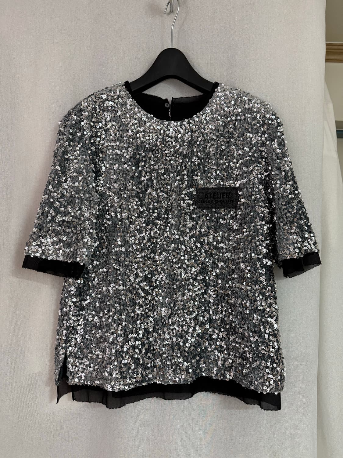 럭키슈에뜨 아뜰리에 Spangle Half Sleeve Blouse 36 상품이미지2